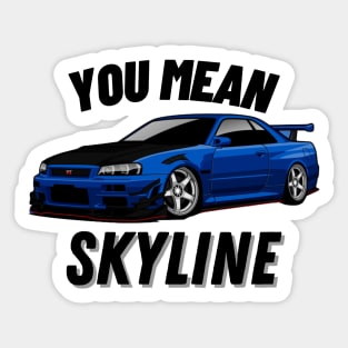 You mean skyline Sticker